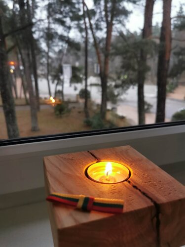 ALYTAUS APYLINKĖS TEISMO LANGUOSE SUŽIBO ŽVAKUTĖS