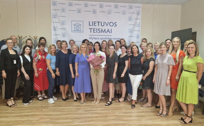 Darbą pradėjo nauja Alytaus apylinkės teismo pirmininkė