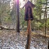 Koplytstulpis, žymintis kraštotyrininko, etnografo, žurnalisto H. Rimkaus mirties vietą