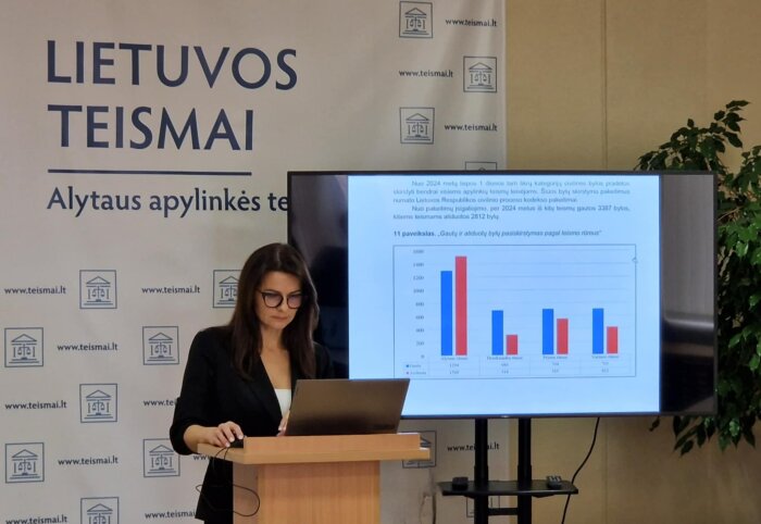 Alytaus apylinkės teisme visuotino teisėjų susirinkimo metu pristatyta 2024 metų veiklos ataskaita